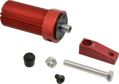 De-Sta-Co - 67 Lb Clamping Force, Left Hand Swing, 31.75mm Total Stroke, Single-Acting Pneumatic Swing Clamp - 1/8 NPT Port, 80.5mm Body Length x 54.1mm Body Width, 1.17 Cu In (Clamp), 1.42 Cu In (Unclamp), 130 Max psi - Exact Tool & Supply