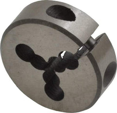 Interstate - M1.2x0.25 Metric Coarse Thread, 13/16" Outside Diam High Speed Steel Round Die - Right Hand Thread, Adjustable - Exact Tool & Supply