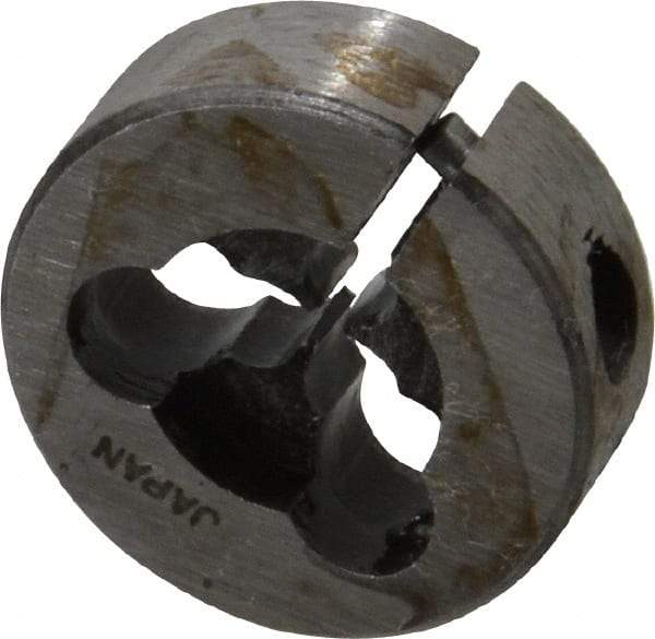Interstate - M1.4x0.20 Metric Fine Thread, 13/16" Outside Diam High Speed Steel Round Die - Right Hand Thread, Adjustable - Exact Tool & Supply