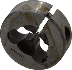 Interstate - M1.4x0.20 Metric Fine Thread, 13/16" Outside Diam High Speed Steel Round Die - Right Hand Thread, Adjustable - Exact Tool & Supply