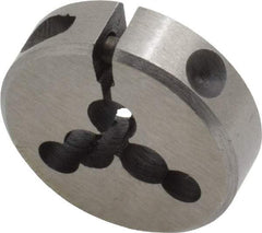 Interstate - M1.8x0.35 Metric Coarse Thread, 13/16" Outside Diam High Speed Steel Round Die - Right Hand Thread, Adjustable - Exact Tool & Supply