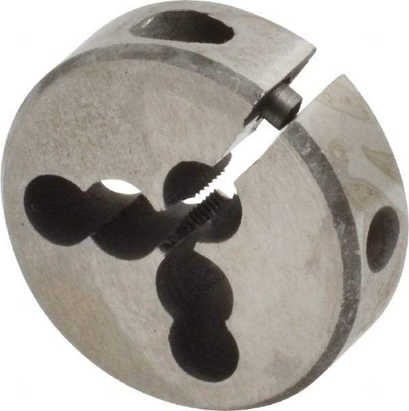 Interstate - M2x0.45 Metric Special Thread, 13/16" Outside Diam High Speed Steel Round Die - Right Hand Thread, Adjustable - Exact Tool & Supply