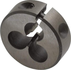 Interstate - M3x0.50 Metric Coarse Thread, 13/16" Outside Diam High Speed Steel Round Die - Right Hand Thread, Adjustable - Exact Tool & Supply