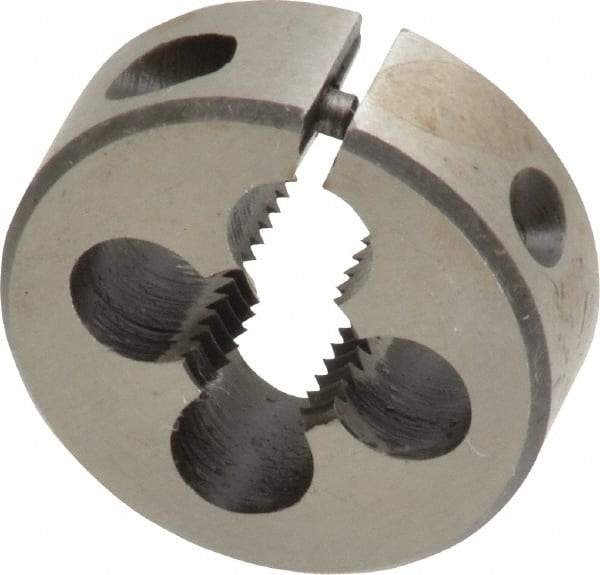 Interstate - M9x1.25 Metric Coarse Thread, 1" Outside Diam High Speed Steel Round Die - Right Hand Thread, Adjustable - Exact Tool & Supply