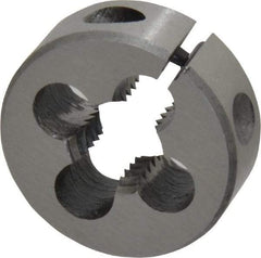 Interstate - M10x1.50 Metric Coarse Thread, 1" Outside Diam High Speed Steel Round Die - Right Hand Thread, Adjustable - Exact Tool & Supply