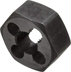 Interstate - 1/8-28 BSPT Thread, Hex Pipe Die - 1-1/16" Outside Diam, Carbon Steel - Exact Tool & Supply