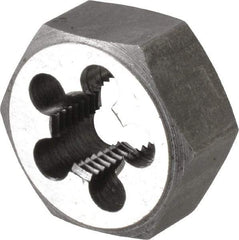 Interstate - 1/4-19 BSPT Thread, Hex Pipe Die - 1-1/4" Outside Diam, Carbon Steel - Exact Tool & Supply
