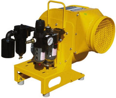 AIR Systems - 1-Speed 4 hp 8" Inlet/Outlet Pneumatic Centrifugal Blower - Exact Tool & Supply