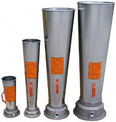 AIR Systems - Venturi Style Pneumatic Blowers; SCFM @ 40 PSIG (Air Consumed): 35 ; SCFM @ 60 PSIG (Air Consumed): 45 ; SCFM @ 80 PSIG (Air Consumed): 62 ; Horn Material: Galvanized Steel ; NPT Size (Inch): 1/2 ; Overall Length (Decimal Inch): 32.1200 - Exact Tool & Supply