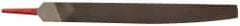 Simonds File - 10" Long, Smooth Cut, Knife American-Pattern File - Double Cut, Tang - Exact Tool & Supply