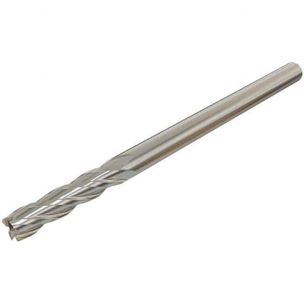 Iscar - 5mm, 14mm LOC, 5mm Shank Diam, 50mm OAL, 4 Flute, Solid Carbide Square End Mill - Single End, TiAlN Finish, Spiral Flute, 30° Helix, Centercutting, Right Hand Cut, Right Hand Flute - Exact Tool & Supply