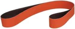 3M - 2" Wide x 60" OAL, 36 Grit, Ceramic Abrasive Belt - Ceramic, Very Coarse, Coated, YF Weighted Cloth Backing, Wet/Dry, Series 984F - Exact Tool & Supply