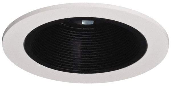 Cooper Lighting - 5-1/16 Inch Wide, Water Resistant, White Open Fixture Trim - Matte, Aluminum, UL/cUL Wet Location Listed - Exact Tool & Supply