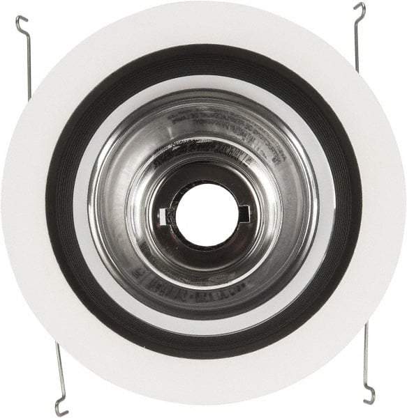 Cooper Lighting - 7-1/4 Inch Wide, Water Resistant, White Fixture Baffle Trim - Metal, UL/cUL Wet Location Listed - Exact Tool & Supply