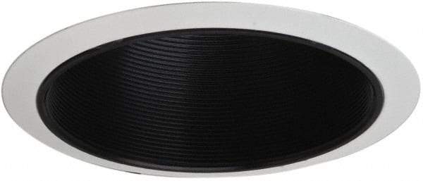 Cooper Lighting - 7-1/4 Inch Wide, Water Resistant, White Fixture Baffle Trim - Metal, UL/cUL Wet Location Listed - Exact Tool & Supply