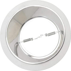 Cooper Lighting - 7-1/4 Inch Wide, White Reflector Fixture Trim - H27ICAT, H27ICT, H27RICT, H27T, H7ICAT, H7ICT, H7RICAT, H7RICT, H7RT and H7T Recessed Housing - Exact Tool & Supply