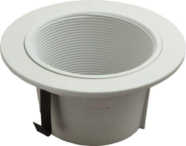 Cooper Lighting - 5-1/16 Inch Wide, Water Resistant, White Fixture Baffle Trim - Aluminum, UL/cUL Wet Location Listed - Exact Tool & Supply