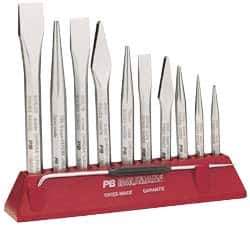 Value Collection - 6-1/2" OAL x 9/32" Blade Width Cross Chisel - 15/32" Stock - Exact Tool & Supply