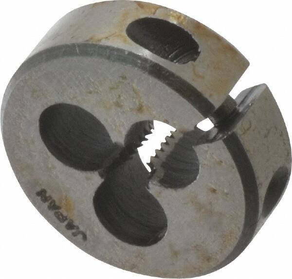 Interstate - #5-32 Thread, 13/16" Outside Diam High Speed Steel Round Die - Right Hand Thread, Adjustable - Exact Tool & Supply