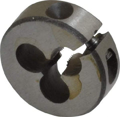 Interstate - #6-56 Thread, 13/16" Outside Diam High Speed Steel Round Die - Right Hand Thread, Adjustable - Exact Tool & Supply