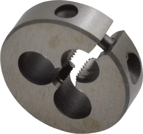 Interstate - #7-40 Thread, 13/16" Outside Diam High Speed Steel Round Die - Right Hand Thread, Adjustable - Exact Tool & Supply