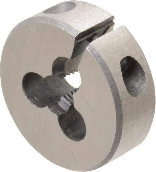 Interstate - #8-40 UNS Thread, 13/16" Outside Diam High Speed Steel Round Die - Right Hand Thread, Adjustable - Exact Tool & Supply