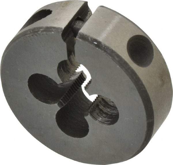 Interstate - #10-64 UNS Thread, 13/16" Outside Diam High Speed Steel Round Die - Right Hand Thread, Adjustable - Exact Tool & Supply