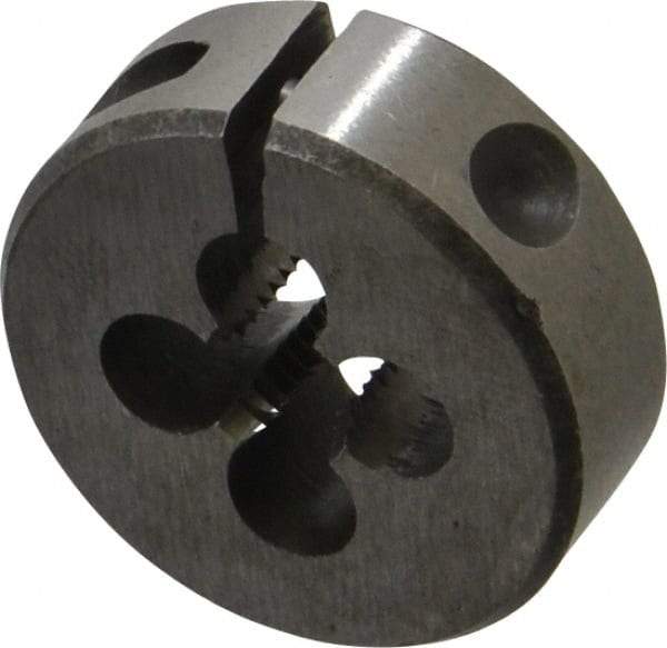 Interstate - 1/4-27 UNS Thread, 1" Outside Diam High Speed Steel Round Die - Right Hand Thread, Adjustable - Exact Tool & Supply