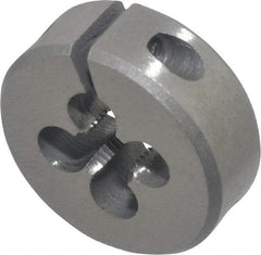 Interstate - 1/4-36 UNS Thread, 1" Outside Diam High Speed Steel Round Die - Right Hand Thread, Adjustable - Exact Tool & Supply