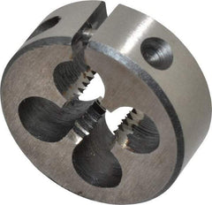 Interstate - 5/16-20 UNS Thread, 1" Outside Diam High Speed Steel Round Die - Right Hand Thread, Adjustable - Exact Tool & Supply