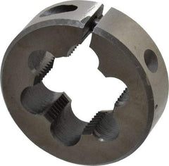 Interstate - M20x1.25 Metric Special Thread, 1-1/2" Outside Diam High Speed Steel Round Die - Right Hand Thread, Adjustable - Exact Tool & Supply