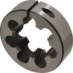 Interstate - M36x3.00 Metric Fine Thread, 2-1/2" Outside Diam High Speed Steel Round Die - Right Hand Thread, Adjustable - Exact Tool & Supply