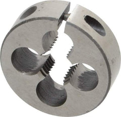 Interstate - 1/2-16 UNS Thread, 1-1/2" Outside Diam High Speed Steel Round Die - Right Hand Thread, Adjustable - Exact Tool & Supply