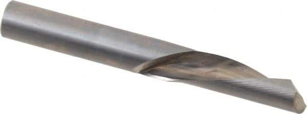 Onsrud - 3/8" Cutting Diam x 1-1/8" Length of Cut, 1 Flute, Downcut Spiral Router Bit - Uncoated, Right Hand Cut, Solid Carbide, 3" OAL x 3/8" Shank Diam, Single Edge, 22° Helix Angle - Exact Tool & Supply