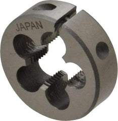 Interstate - 5/8-20 UNS Thread, 1-1/2" Outside Diam High Speed Steel Round Die - Right Hand Thread, Adjustable - Exact Tool & Supply