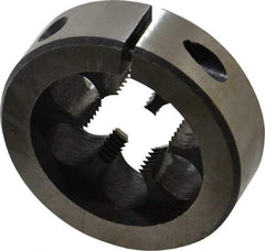 Interstate - 3/4-18 UNS Thread, 2" Outside Diam High Speed Steel Round Die - Right Hand Thread, Adjustable - Exact Tool & Supply