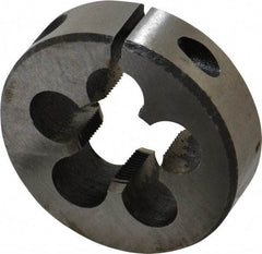 Interstate - 3/4-27 UNS Thread, 2" Outside Diam High Speed Steel Round Die - Right Hand Thread, Adjustable - Exact Tool & Supply