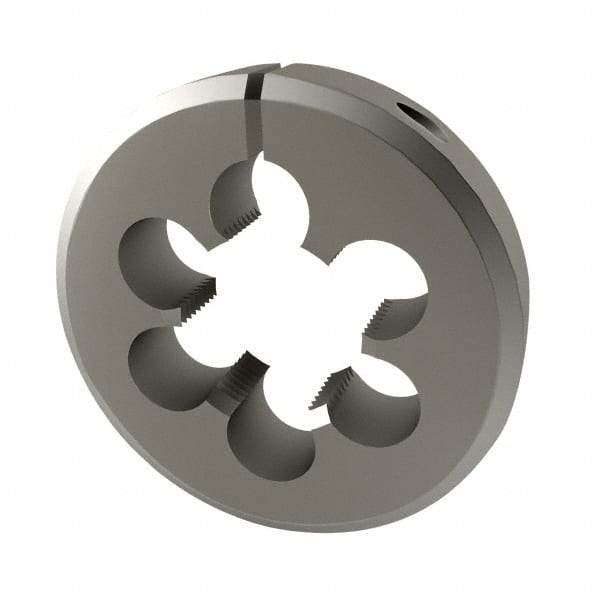 Interstate - 13/16-18 UNS Thread, 2" Outside Diam High Speed Steel Round Die - Right Hand Thread, Adjustable - Exact Tool & Supply