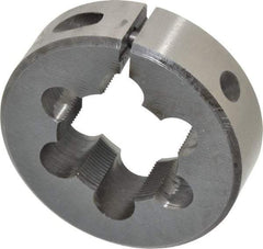 Interstate - 1-28 Thread, 2" Outside Diam High Speed Steel Round Die - Right Hand Thread, Adjustable - Exact Tool & Supply