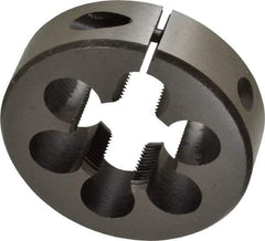 Interstate - 1-1/16 - 20 UNS Thread, 2-1/2" Outside Diam High Speed Steel Round Die - Right Hand Thread, Adjustable - Exact Tool & Supply