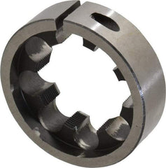 Interstate - 1-1/2 - 24 UNS Thread, 2-1/2" Outside Diam High Speed Steel Round Die - Right Hand Thread, Adjustable - Exact Tool & Supply