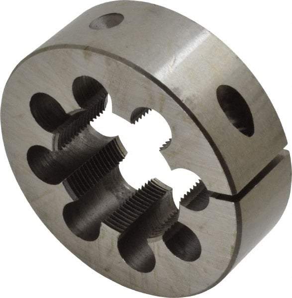 Interstate - 1-9/16 - 18 UNEF Thread, 3" Outside Diam High Speed Steel Round Die - Right Hand Thread, Adjustable - Exact Tool & Supply