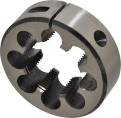 Interstate - 1-5/8 - 12 UNS Thread, 3" Outside Diam High Speed Steel Round Die - Right Hand Thread, Adjustable - Exact Tool & Supply