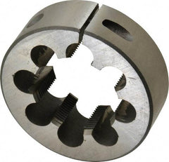 Interstate - 1-5/8 - 16 UNS Thread, 3" Outside Diam High Speed Steel Round Die - Right Hand Thread, Adjustable - Exact Tool & Supply