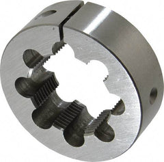 Interstate - 1-3/4 - 12 UNS Thread, 3" Outside Diam High Speed Steel Round Die - Right Hand Thread, Adjustable - Exact Tool & Supply
