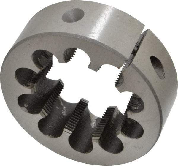 Interstate - 1-3/4 - 16 UNS Thread, 3" Outside Diam High Speed Steel Round Die - Right Hand Thread, Adjustable - Exact Tool & Supply