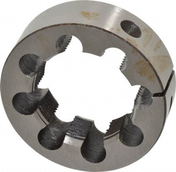 Interstate - 1-7/8 - 12 UNS Thread, 3" Outside Diam High Speed Steel Round Die - Right Hand Thread, Adjustable - Exact Tool & Supply