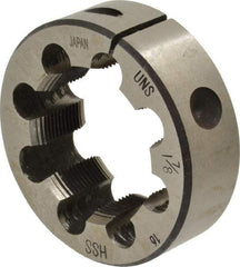 Interstate - 1-7/8 - 16 UNS Thread, 3" Outside Diam High Speed Steel Round Die - Right Hand Thread, Adjustable - Exact Tool & Supply