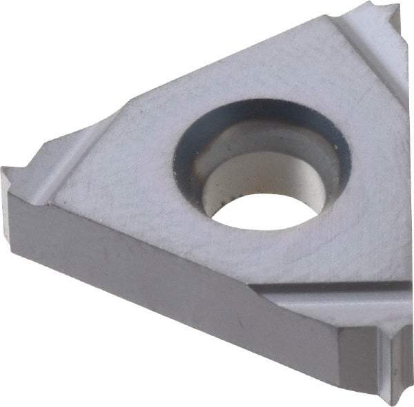 Kennametal - 16ER External Right Hand 27 NPT Laydown Threading Insert - Grade KC5025, TiAlN Coated Carbide, 9.53mm Inscribed Circle - Exact Tool & Supply