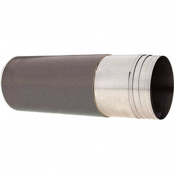 Made in USA - 2.50 m Long x 150 mm Wide x 0.1 mm Thick, Roll Shim Stock - Steel - Exact Tool & Supply